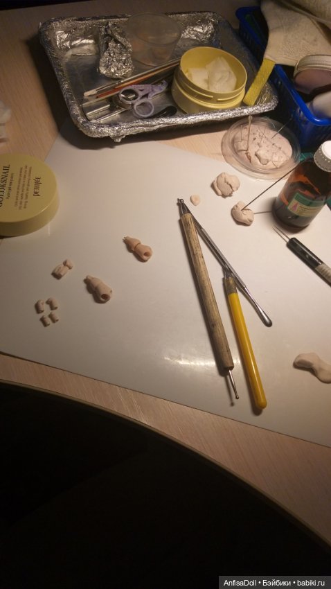 Моё закулисье — Авторские шарнирные куклы своими руками: лепка