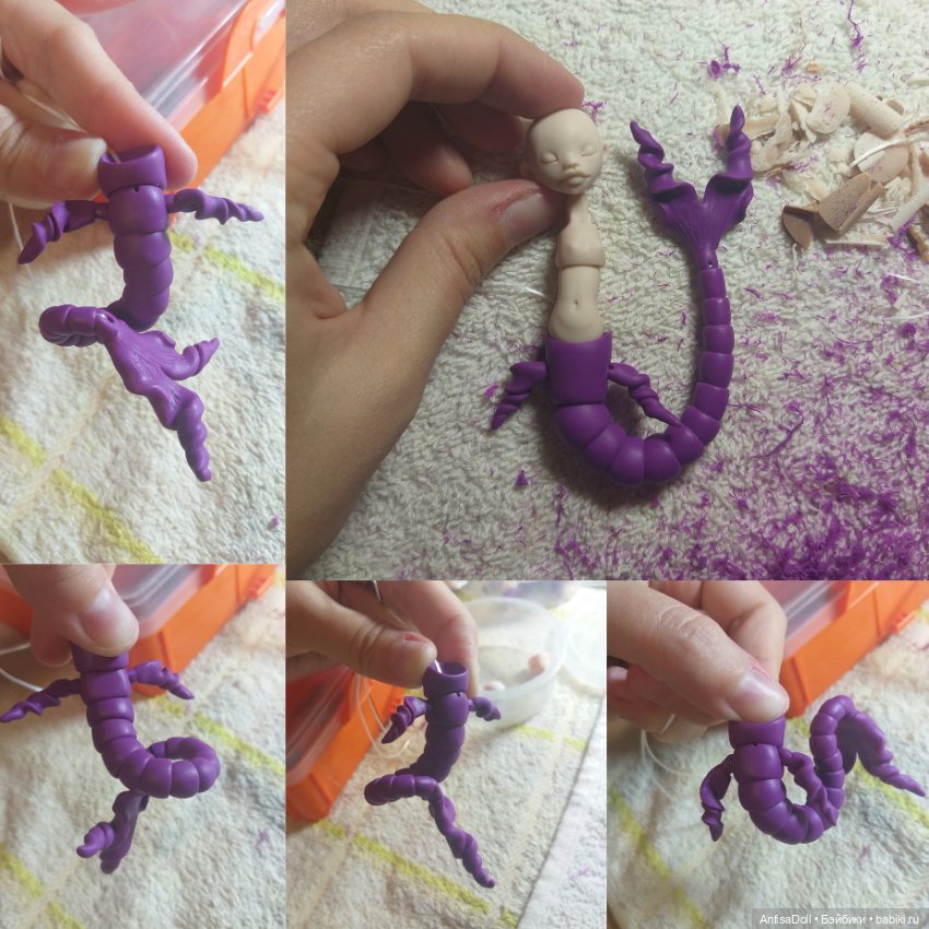 Моё закулисье — Авторские шарнирные куклы своими руками: лепка