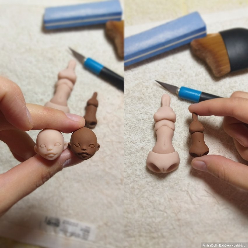 Моё закулисье — Авторские шарнирные куклы своими руками: лепка