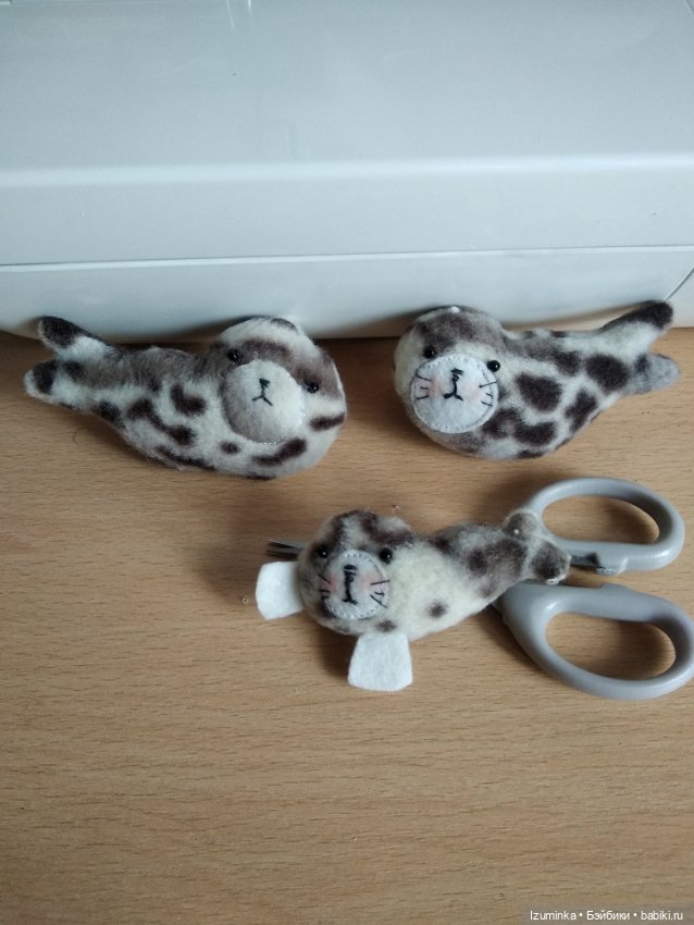 Маленькие нерпы — Текстильные игрушки и примитивы: кофейные (фото 2)