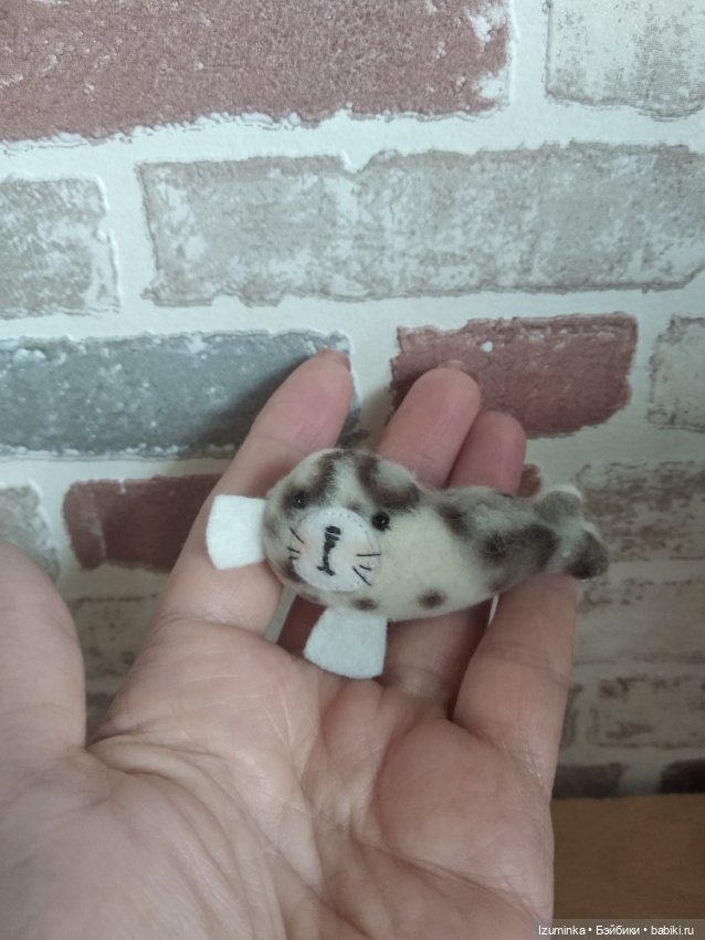 Маленькие нерпы — Текстильные игрушки и примитивы: кофейные (фото 5)