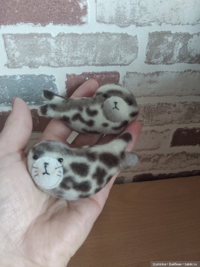 Маленькие нерпы — Текстильные игрушки и примитивы: кофейные (фото 4)