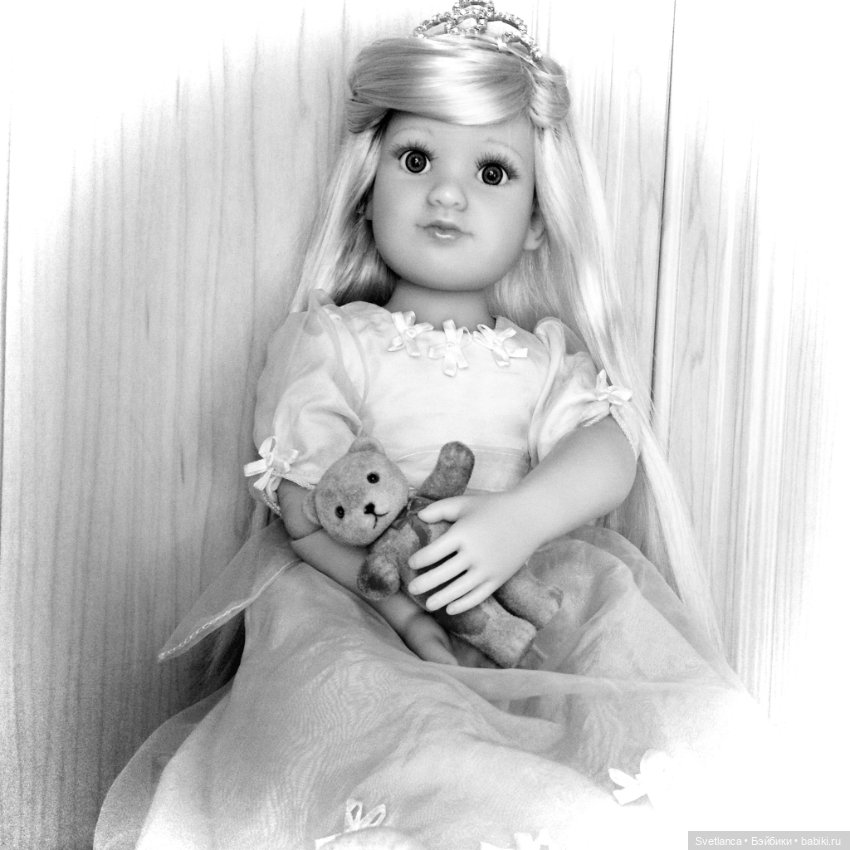 Лучшие друзья куколок... Медведи! Ч/б фото (фото 7)