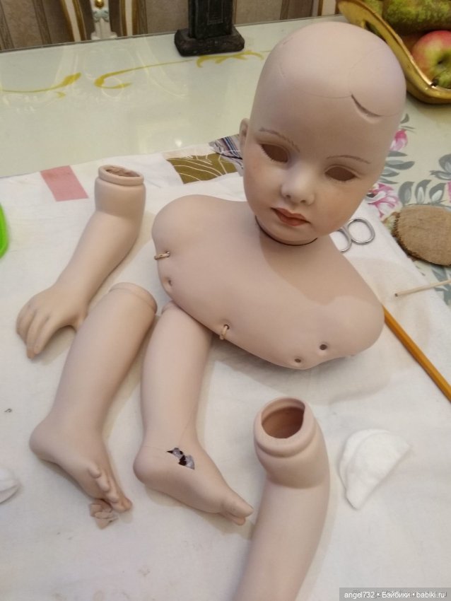 Мартина. Возрождение. Реставрация фарфоровой куклы