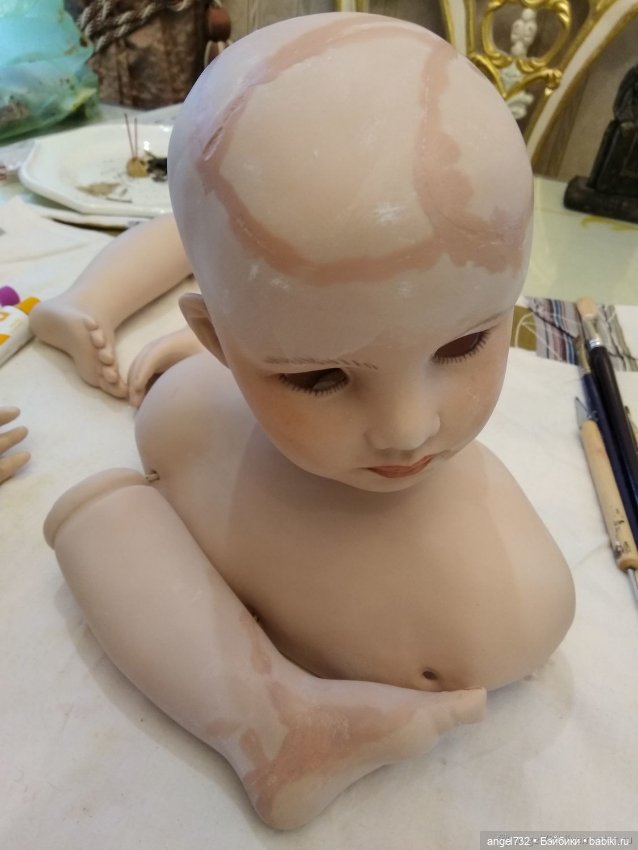 Мартина. Возрождение. Реставрация фарфоровой куклы