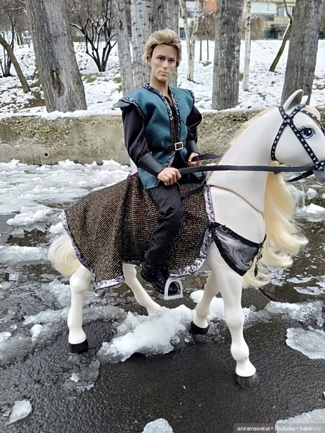 На лошади по сугробам — Разные шарнирные куклы (не БЖД): редкие
