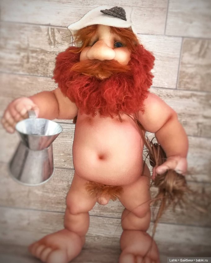 Банщик — Текстильные игрушки и примитивы: кофейные (фото 2)