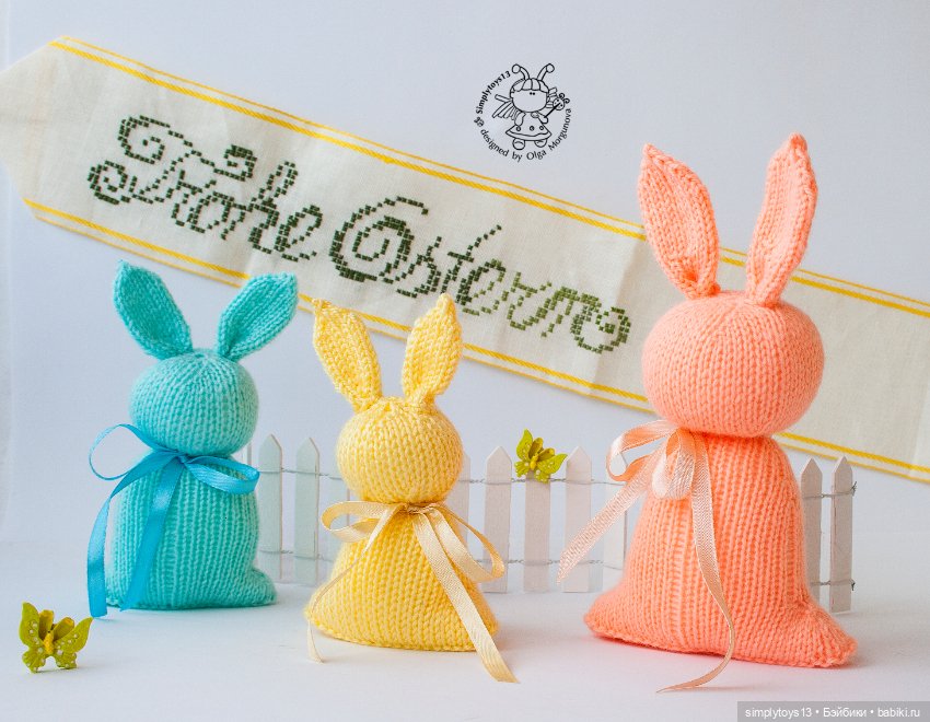 Улыбнитесь! Для поднятия настроения много пасхальных фото моих вязаных игрушек