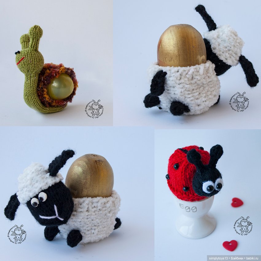 Улыбнитесь! Для поднятия настроения много пасхальных фото моих вязаных игрушек