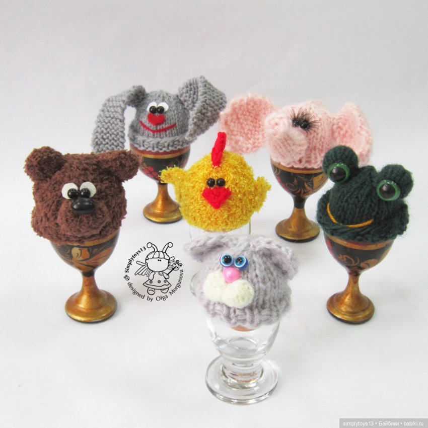 Улыбнитесь! Для поднятия настроения много пасхальных фото моих вязаных игрушек