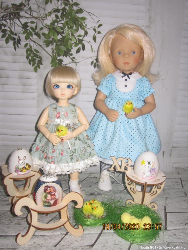 С Пасхой поздравляют мои кукложители
