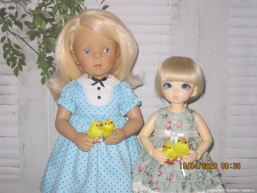 С Пасхой поздравляют мои кукложители