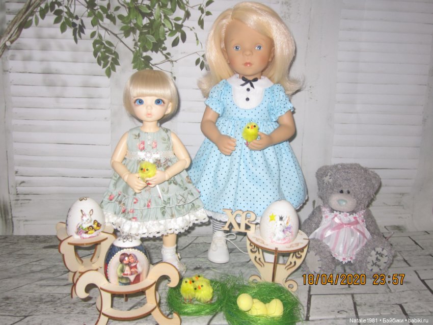 С Пасхой поздравляют мои кукложители