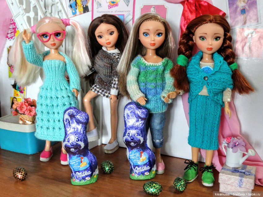 Умницы в вязаных нарядах — Российские куклы Весна (фото 10)