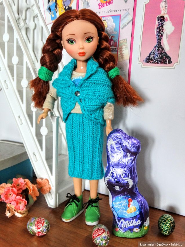 Умницы в вязаных нарядах — Российские куклы Весна (фото 6)