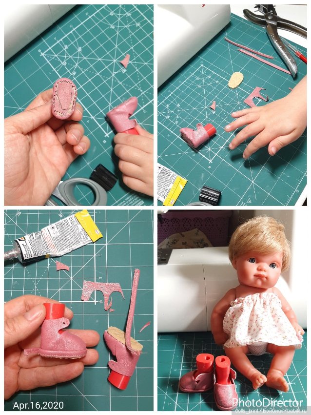 Мастер-класс: туфельки для Пепиты с выкройкой (фото 3)