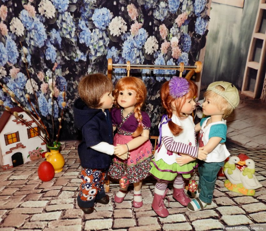 Куличей отведать гору и вагон яиц побить, Счастья, радости, здоровья, в Пасху радостным лишь быть