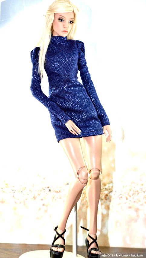 Синее платье — Авторские куклы BJD (БЖД) у нас дома: фото