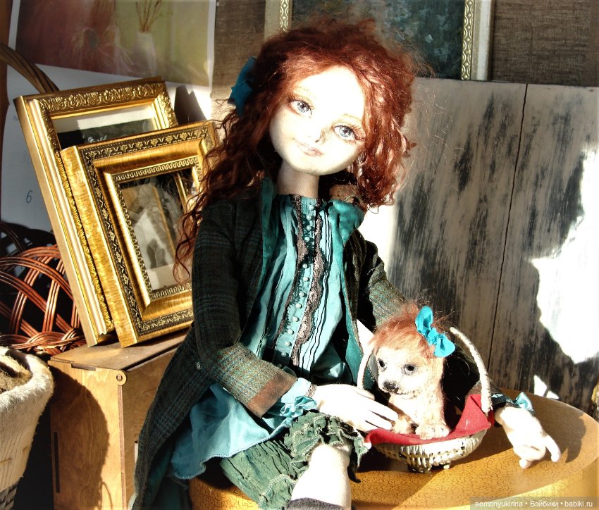 Рыжая - не значит ведьма. Авторская текстильная кукла (фото 5)