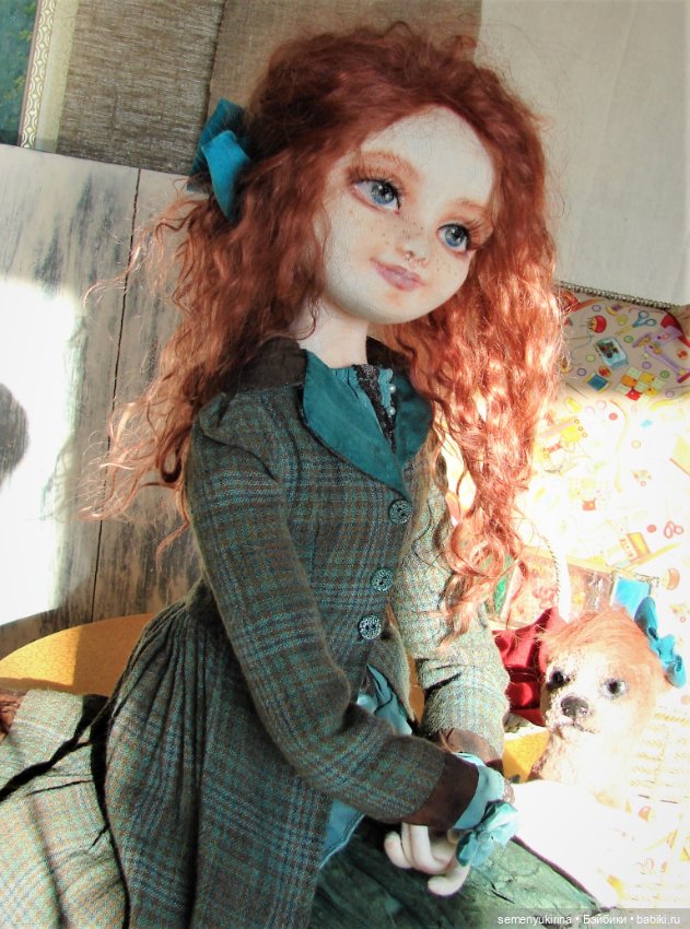 Рыжая - не значит ведьма. Авторская текстильная кукла (фото 6)