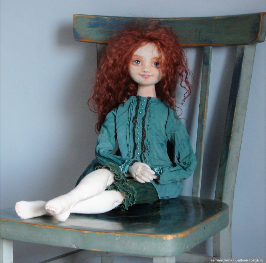 Рыжая - не значит ведьма. Авторская текстильная кукла