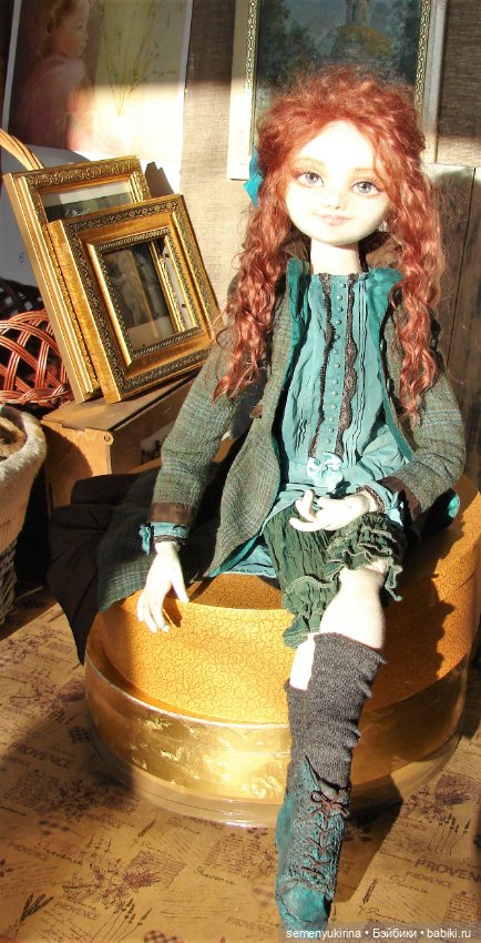 Рыжая - не значит ведьма. Авторская текстильная кукла (фото 3)