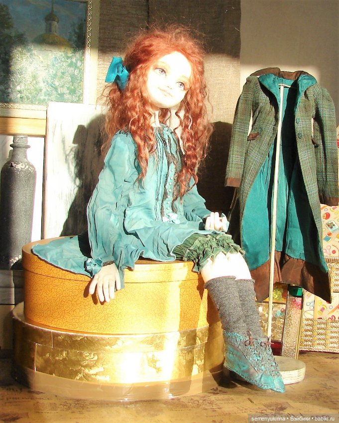 Рыжая - не значит ведьма. Авторская текстильная кукла