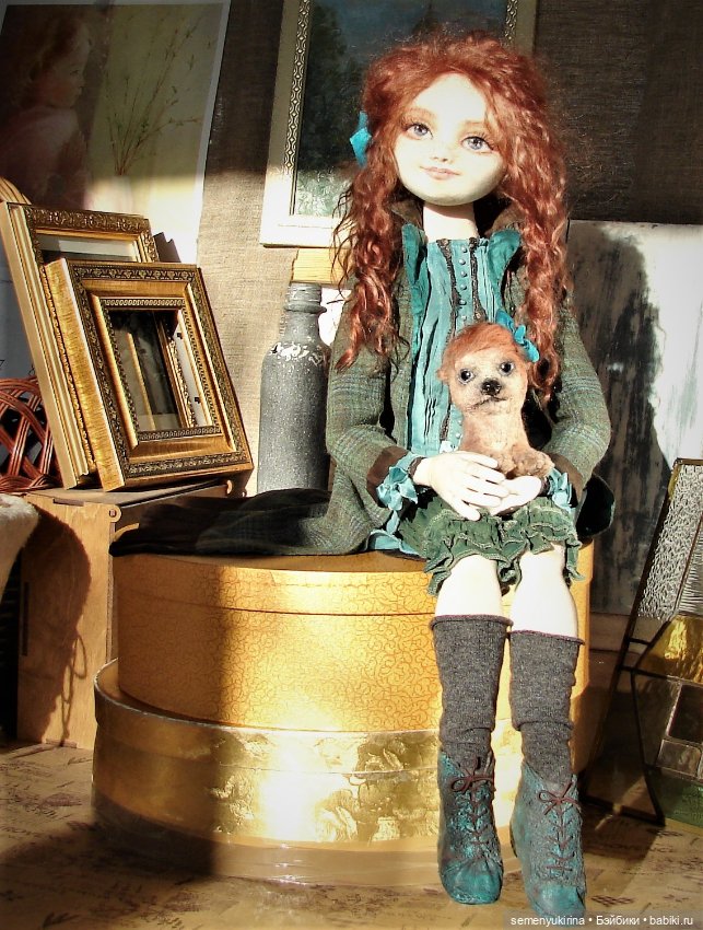 Рыжая - не значит ведьма. Авторская текстильная кукла (фото 4)
