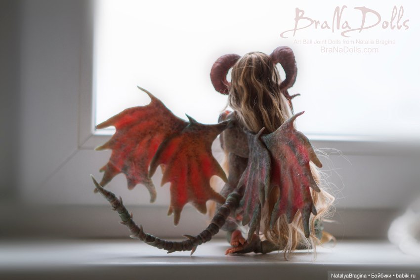 Демон — Авторские шарнирные куклы своими руками: лепка (фото 3)