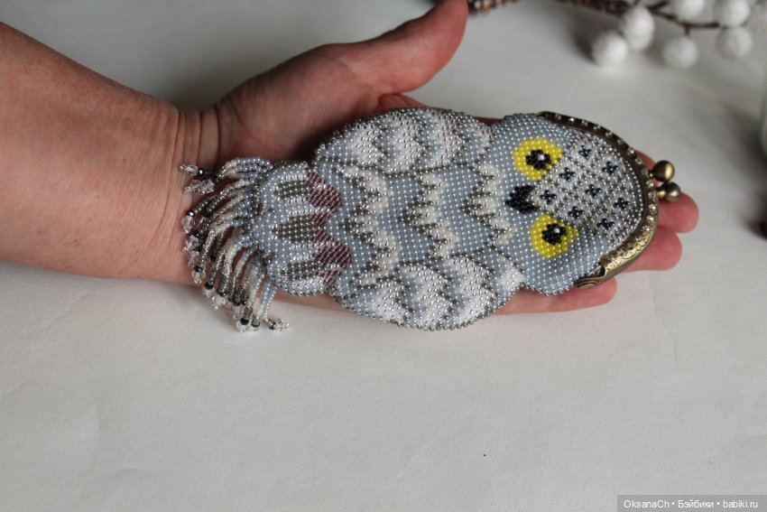 Полярная сова (кошелек) — Наши хобби и творчество: вышивка (фото 3)