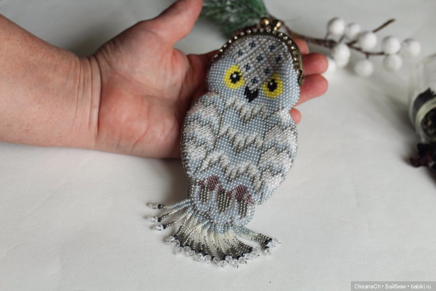 Полярная сова (кошелек) — Наши хобби и творчество: вышивка (фото 2)