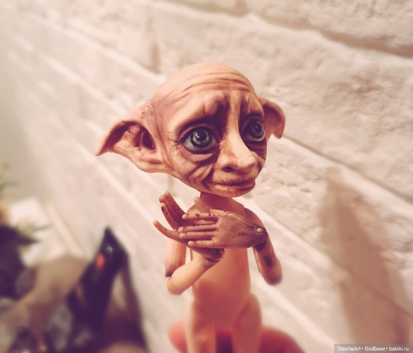 Добби свободен! Мой новый ООАК, посвящается самоизоляции (фото 7)