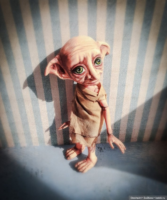 Добби свободен! Мой новый ООАК, посвящается самоизоляции (фото 5)