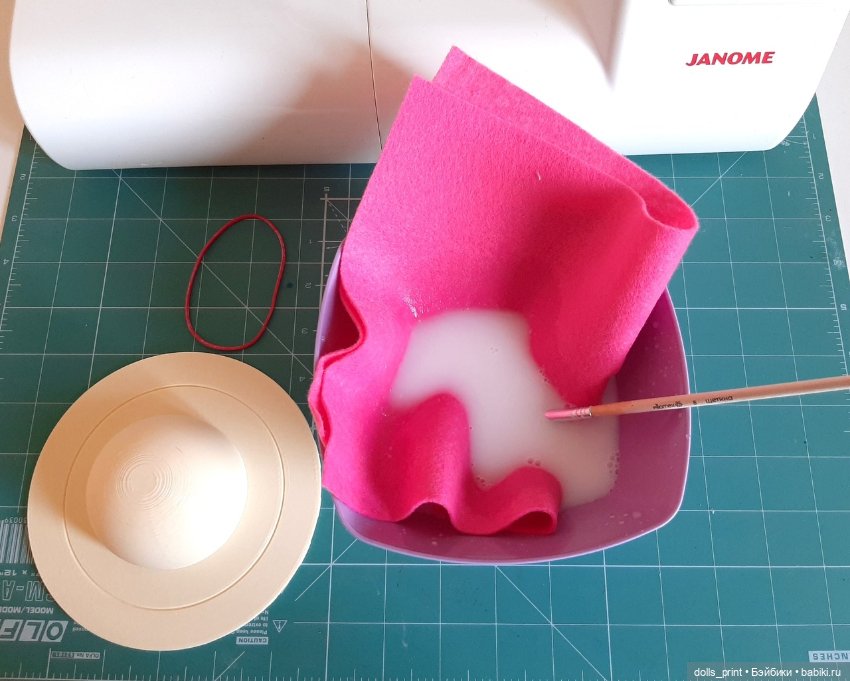 Мастер-класс: шляпка из фетра для Паолочки (фото 3)