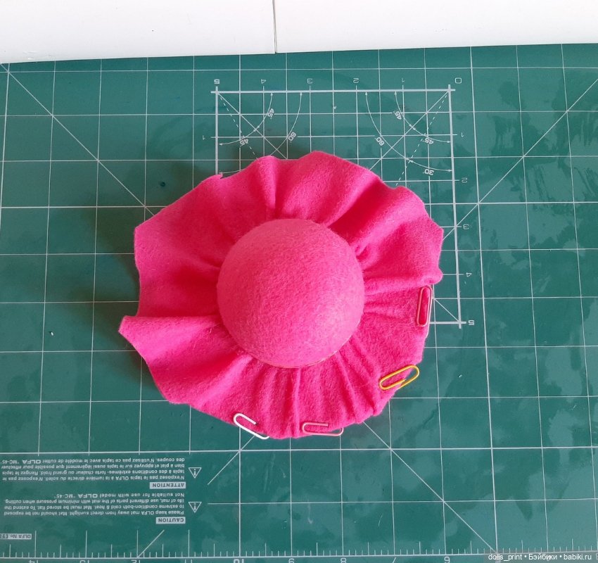 Мастер-класс: шляпка из фетра для Паолочки (фото 5)