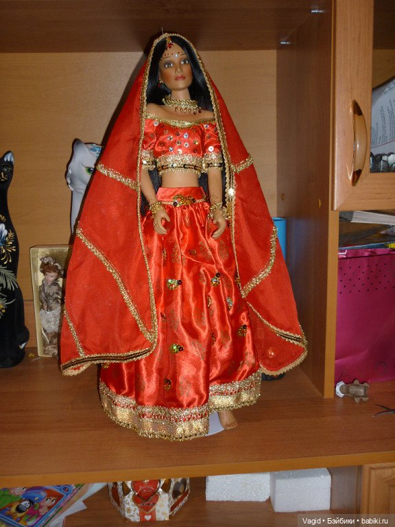 Кукла фарфоровая "Невеста Индианка" (фото 4)