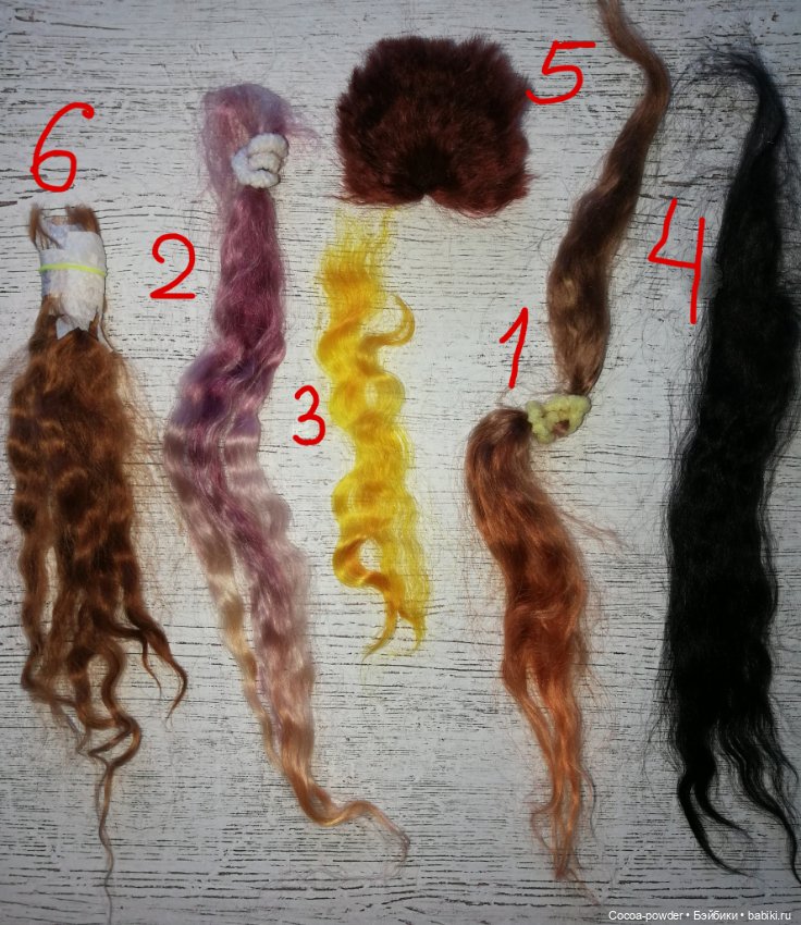 Окрашивание козочки, испытание краски для волос