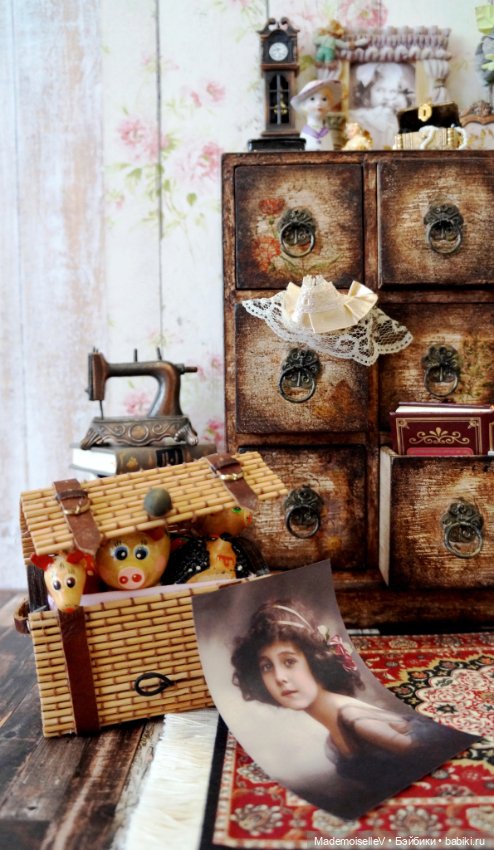 Старинный комод — Мебель для кукол и домиков: фото (фото 7)