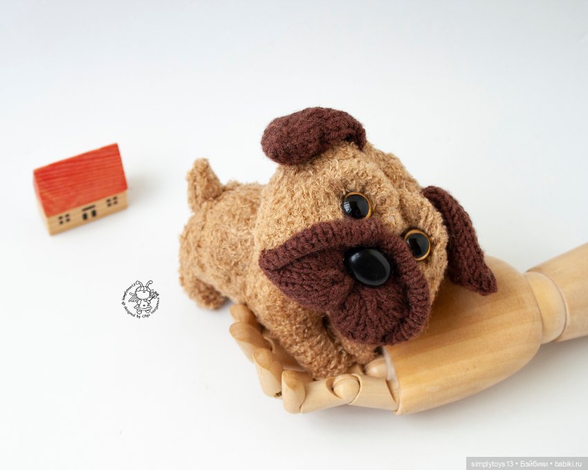 Мопсик на ладошке — Вязаные игрушки и амигуруми: крючком (фото 7)
