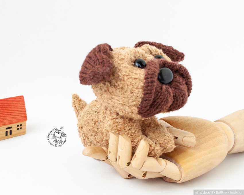 Мопсик на ладошке — Вязаные игрушки и амигуруми: крючком (фото 6)