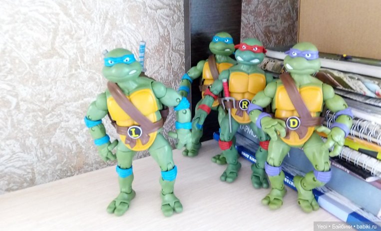 Фигурки черепашки мутанты ниндзя. TMNT. Классическая серия