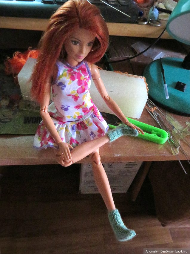 Не могу не похвалиться! И немедленно! Носочки для барби (фото 2)