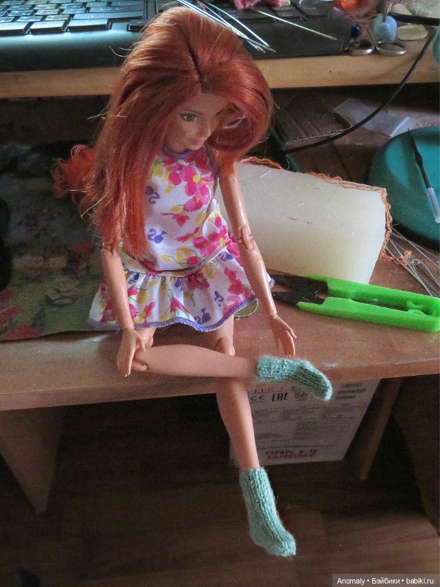 Не могу не похвалиться! И немедленно! Носочки для барби (фото 3)