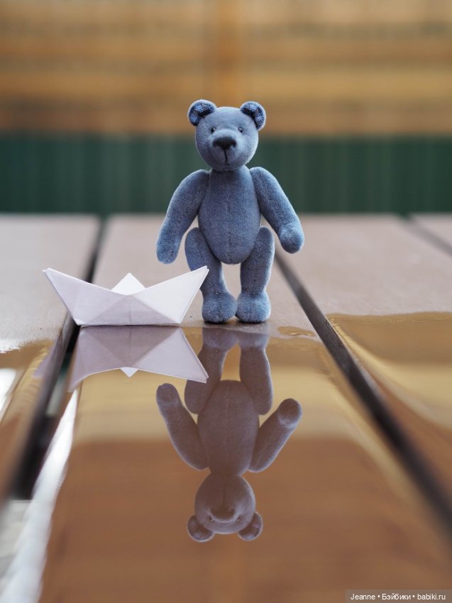 Синий — Авторские мишки Тедди и друзья: фото (фото 4)