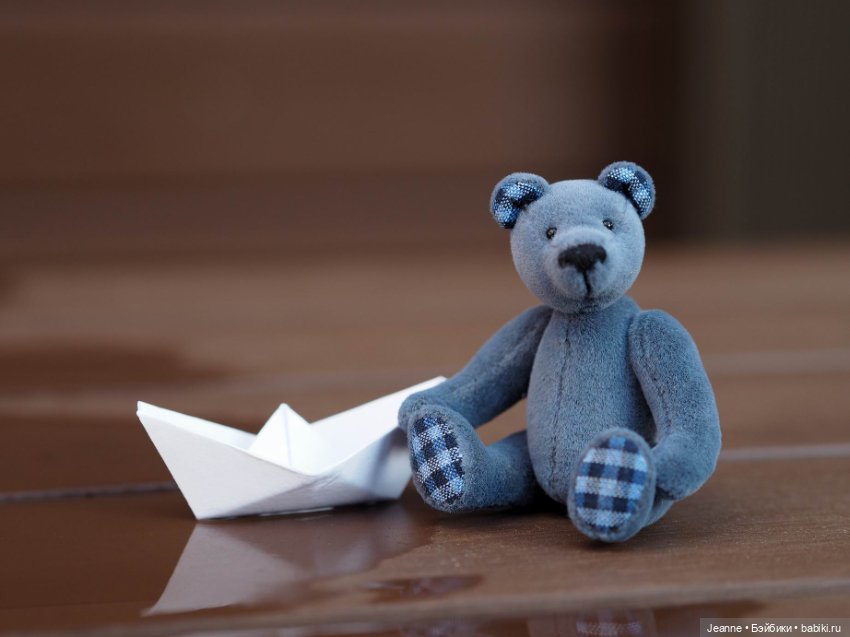 Синий — Авторские мишки Тедди и друзья: фото (фото 5)