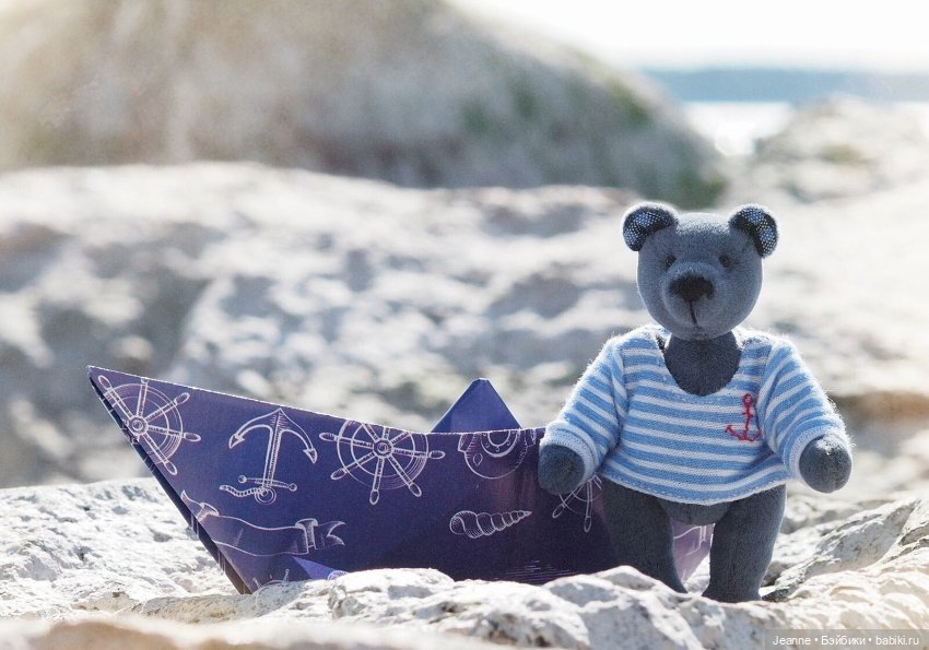 Синий — Авторские мишки Тедди и друзья: фото (фото 6)