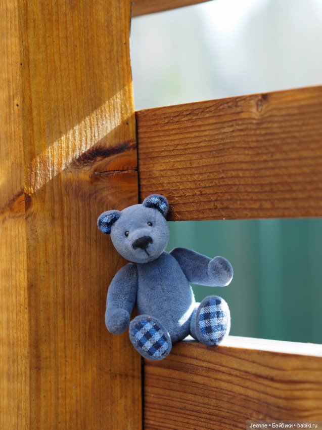 Синий — Авторские мишки Тедди и друзья: фото (фото 2)