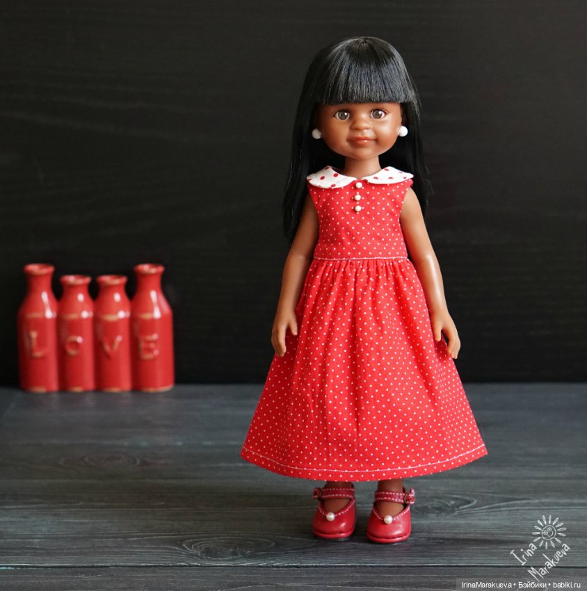 Маленькое красное платье — Куклы Paola Reina (Паола Рейна): новинки (фото 10)