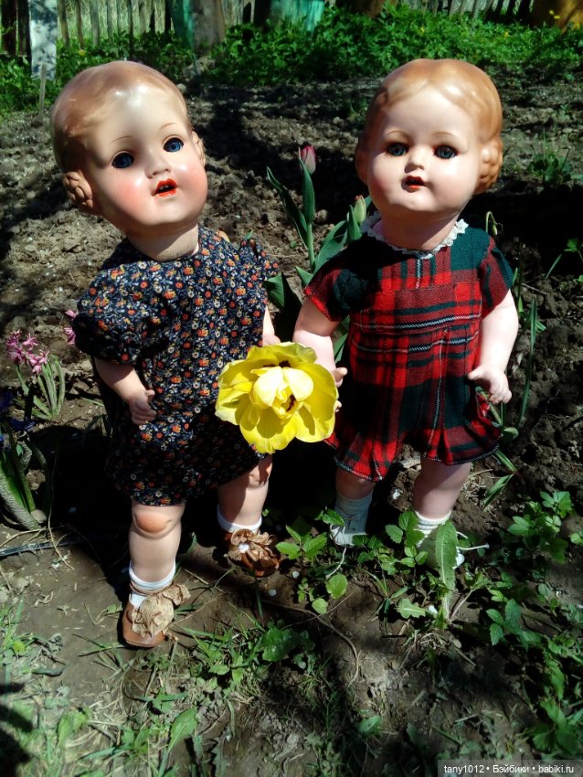 Анфиска и Раиска Барбели — Антикварные куклы Armand Marseille (AM): молд 390 (фото 5)
