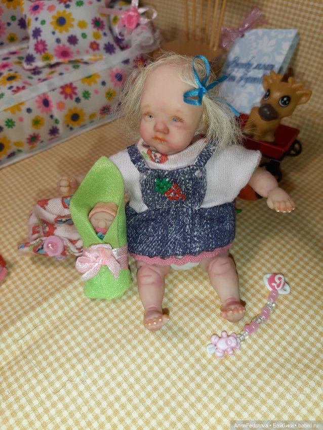 Новая малышка — Авторские миниатюрные куклы: лепка